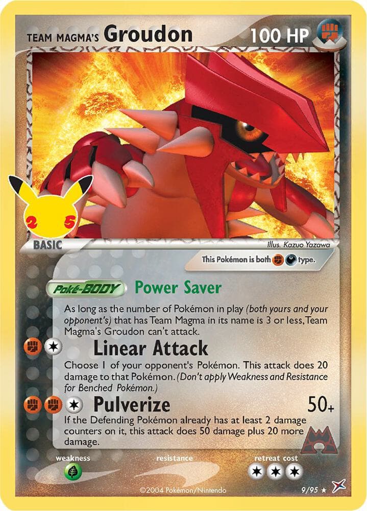 Team Magma's Groudon — изображение карты