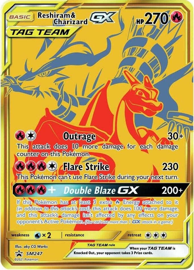 Reshiram & Charizard GX — изображение карты