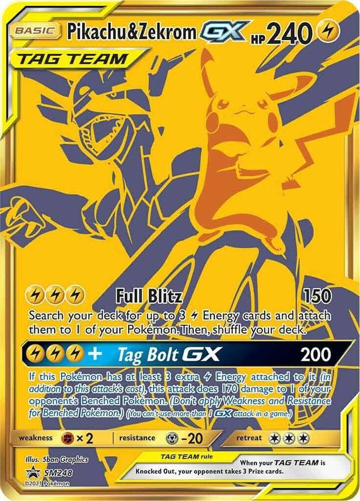 Pikachu & Zekrom GX — изображение карты