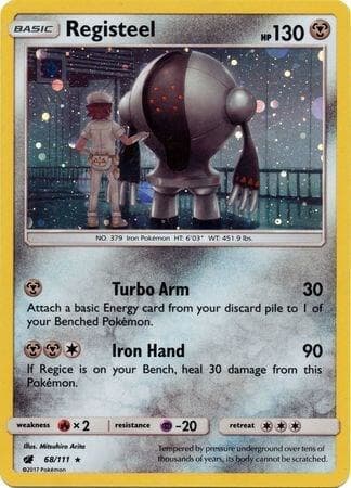 Registeel - 68/111 (Cosmos Holo) — изображение карты
