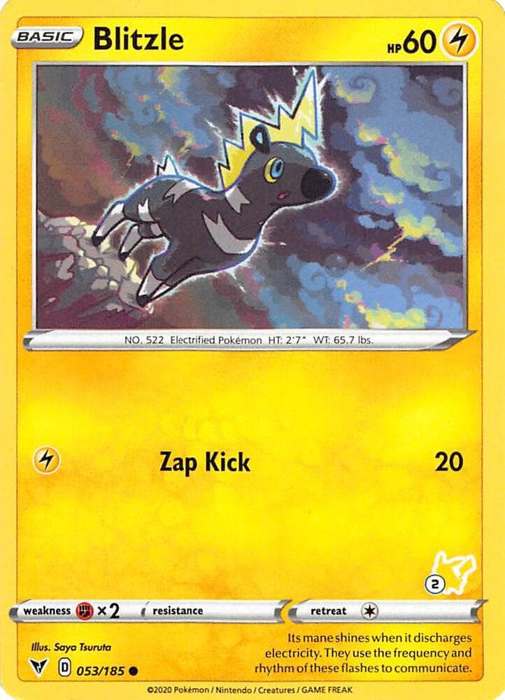 Blitzle - 053/185 (#2 Pikachu Stamped) — изображение карты