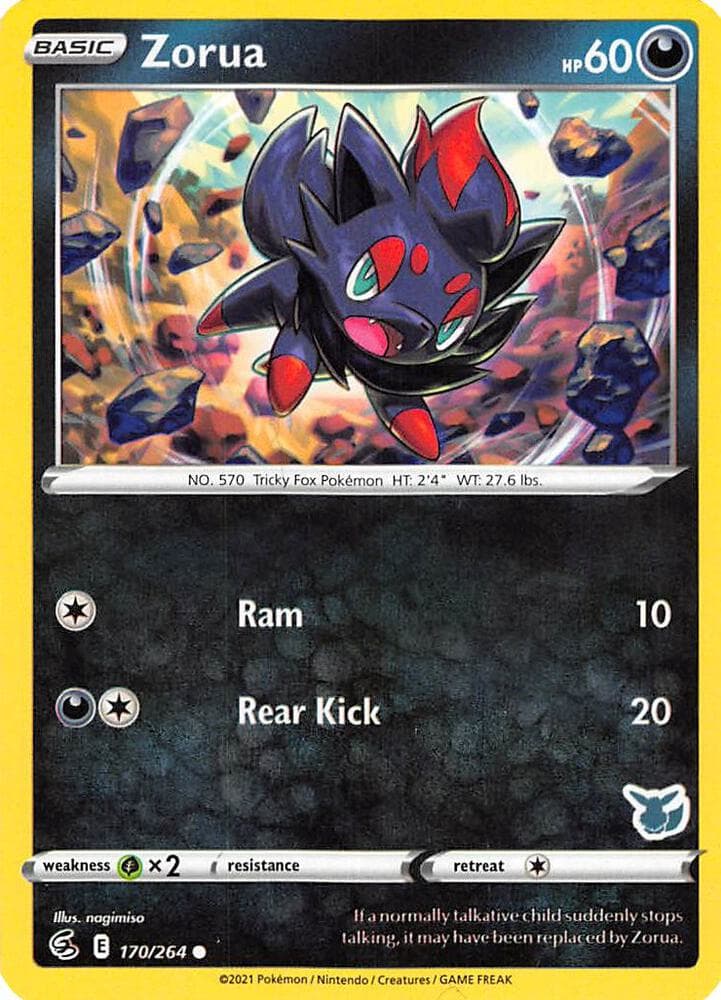 Zorua - 170/264 (Eevee Stamped) — изображение карты