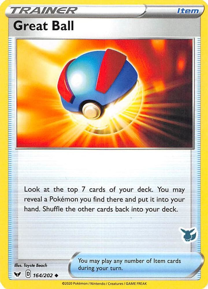 Great Ball - 164/202 (Eevee Stamped) — изображение карты