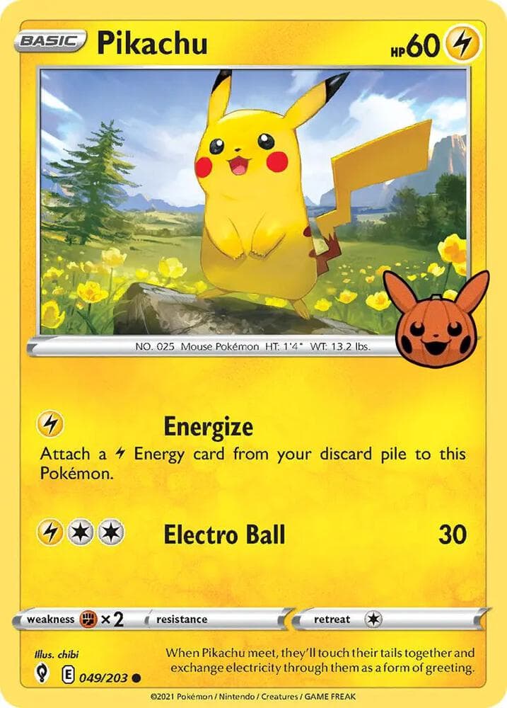 Pikachu — изображение карты