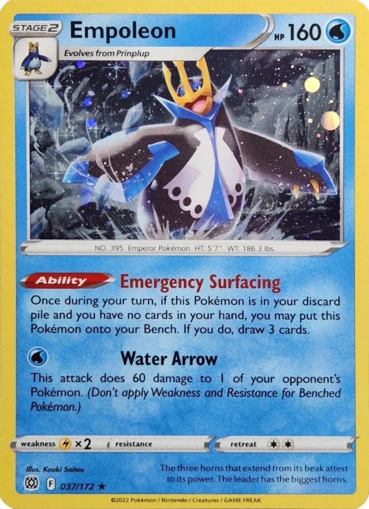 Empoleon - 037/172 (Cosmos Holo) — изображение карты