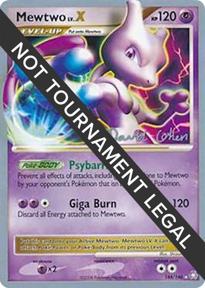 Mewtwo LV.X - 2009 (David Cohen) — изображение карты