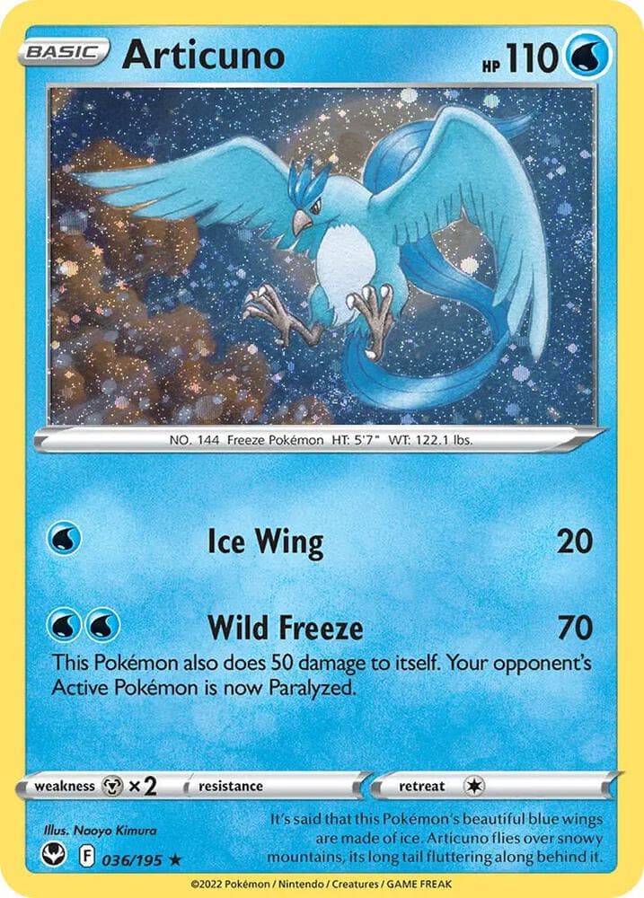 Articuno (Cosmos Holo) — изображение карты