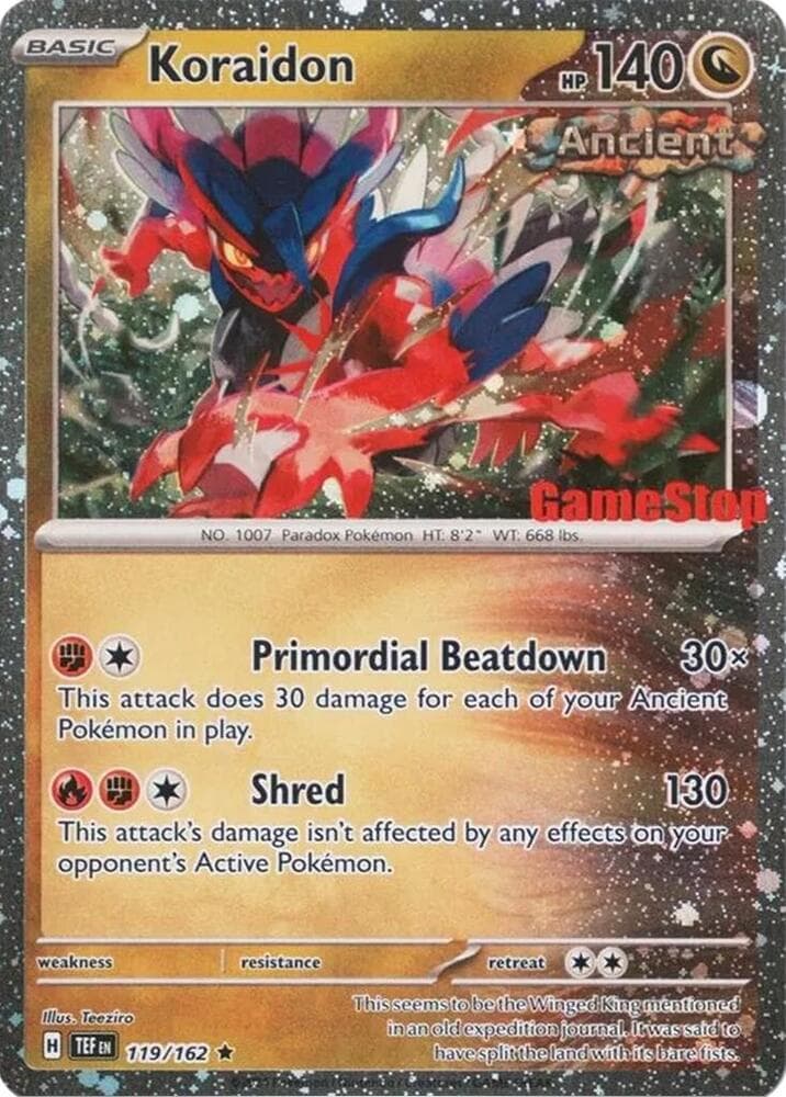 Koraidon (Gamestop Promo) — изображение карты