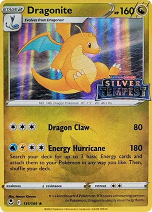 Dragonite (Silver Tempest Stamped) — изображение карты