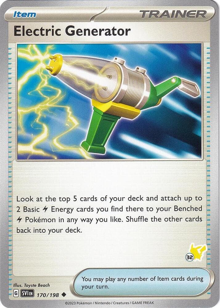 Electric Generator - Pikachu 32 — изображение карты