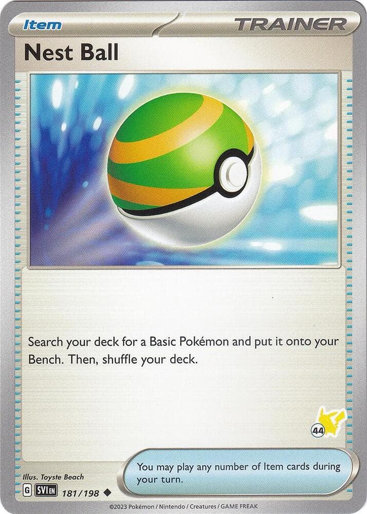 Nest Ball - Pikachu 44 — изображение карты