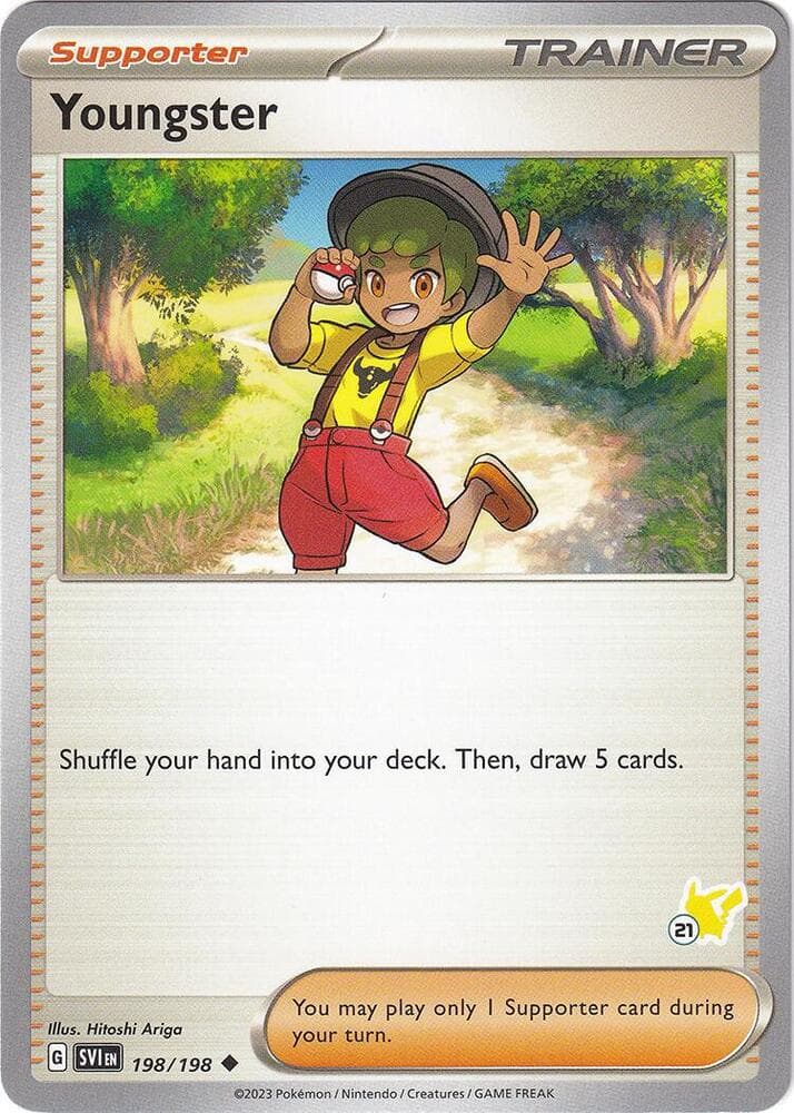 Youngster - Pikachu 21 — изображение карты