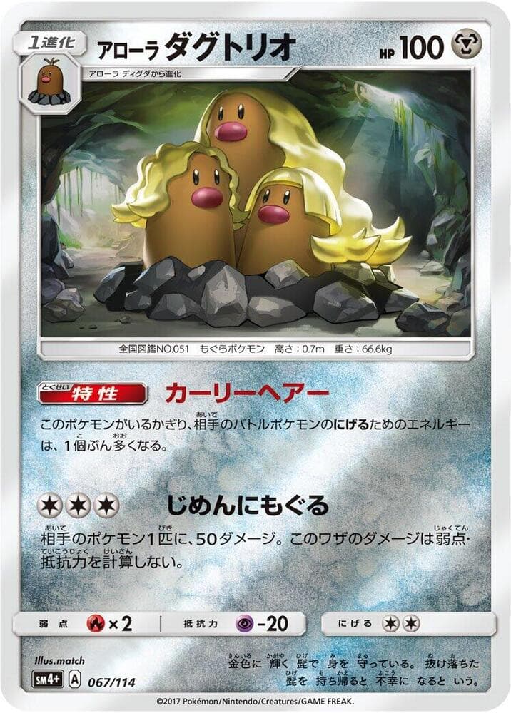 Alolan Dugtrio — изображение карты