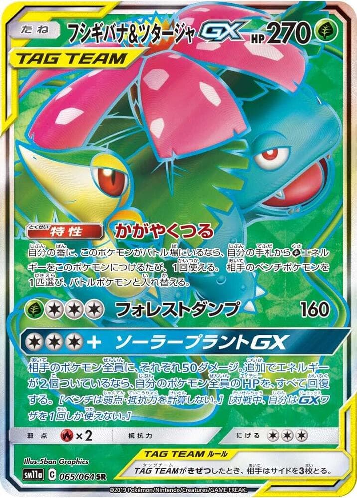 フシギバナ&ツタージャGX — изображение карты