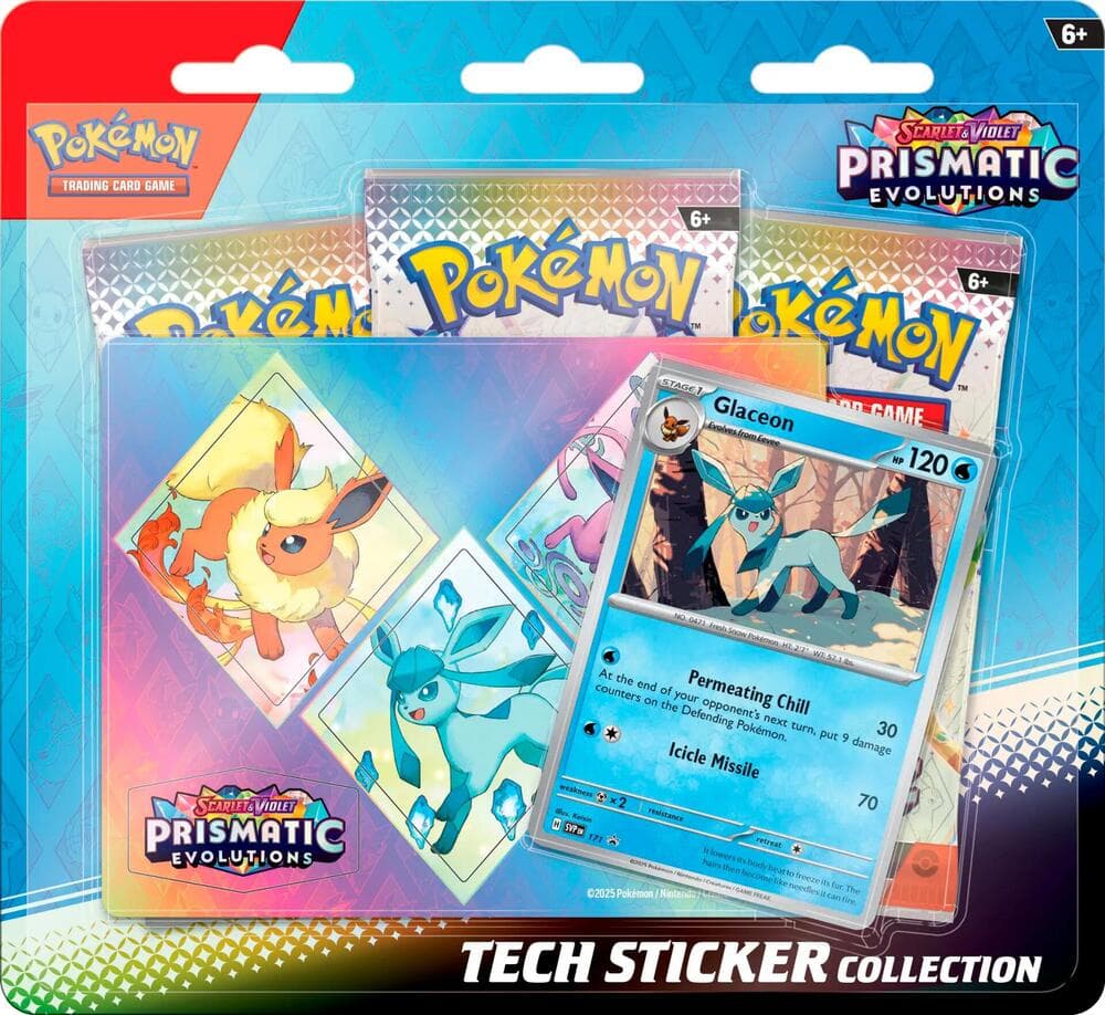 Prismatic Evolutions Tech Sticker Collection [Glaceon]