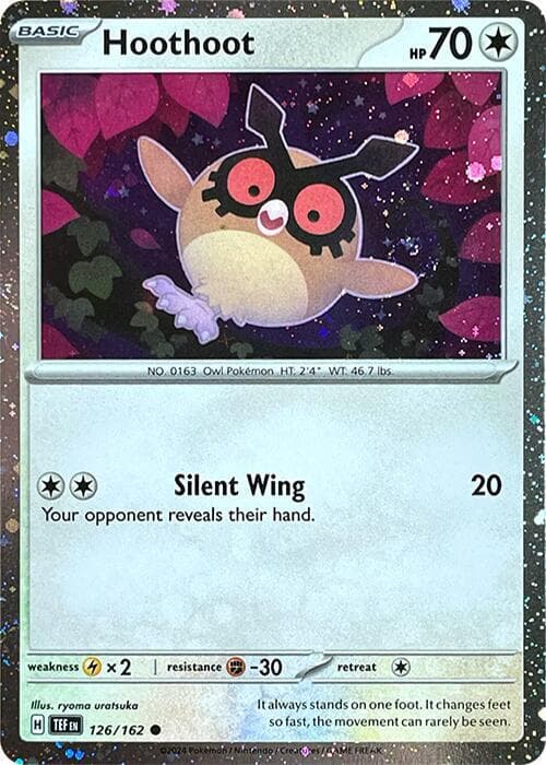 Hoothoot - 126 (Cosmos Holo) — изображение карты