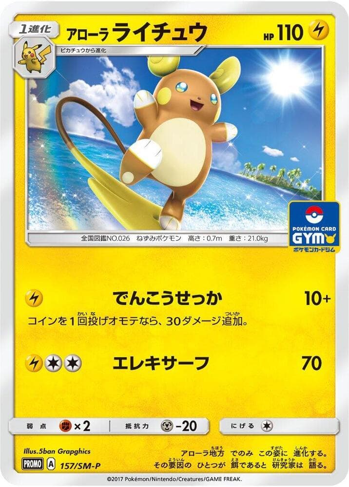 Alolan Raichu — изображение карты