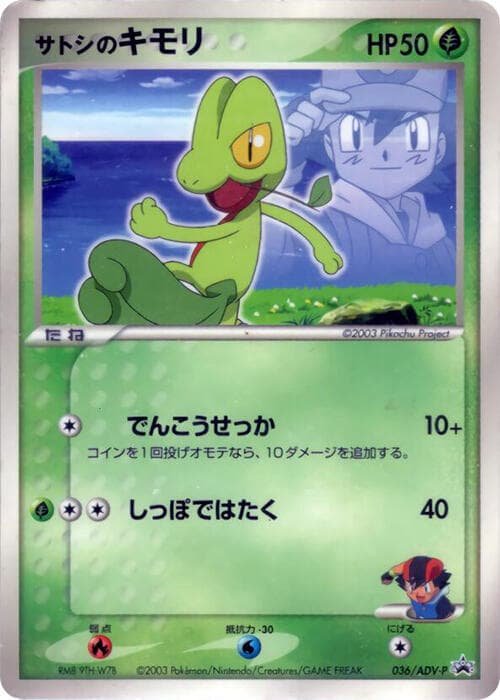 Ash's Treecko — изображение карты