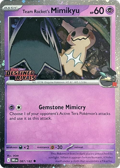 Team Rocket's Mimikyu (Prerelease) — изображение карты