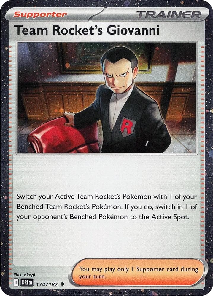 Team Rocket's Giovanni (Cosmos Holo) — изображение карты