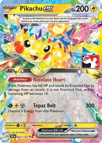 Pikachu ex — изображение карты