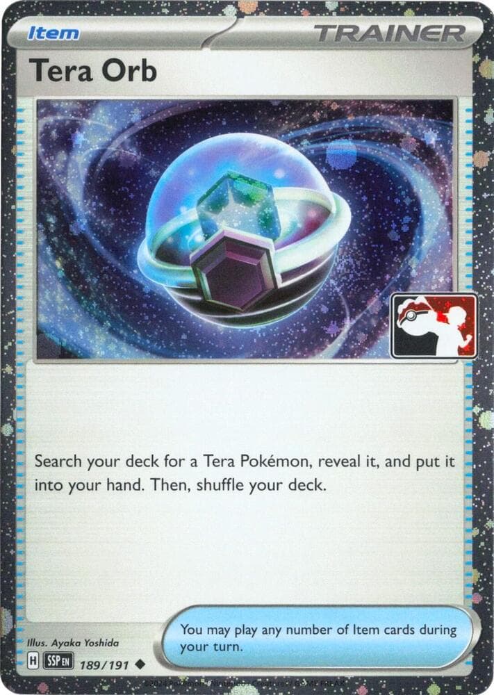 Tera Orb - 189/191 (Cosmos Holo) — изображение карты