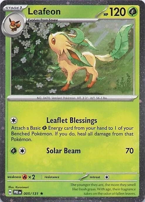Leafeon - 005/131 (Cosmos Holo) — изображение карты