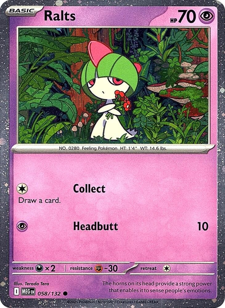 Ralts (Cosmos Holo) — изображение карты
