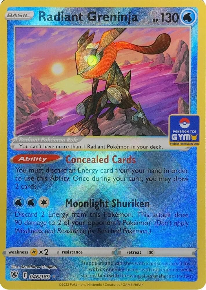 Radiant Greninja - 046/189 (GYM) — изображение карты