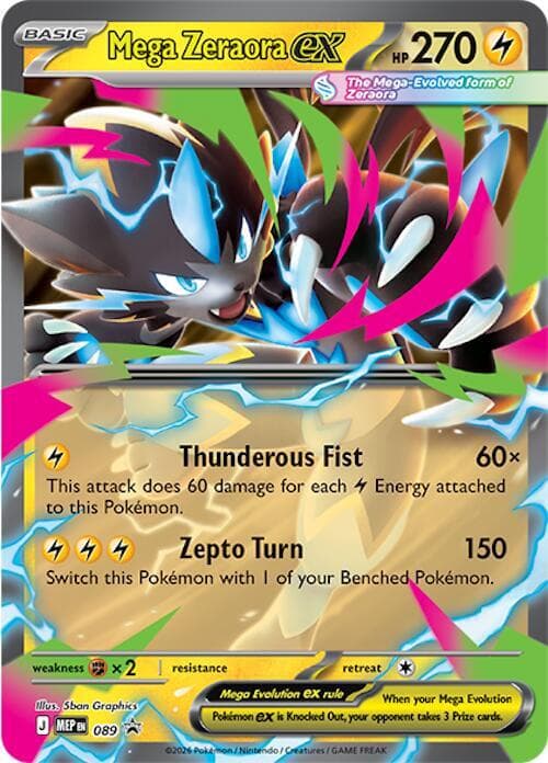 Mega Zeraora ex — изображение карты