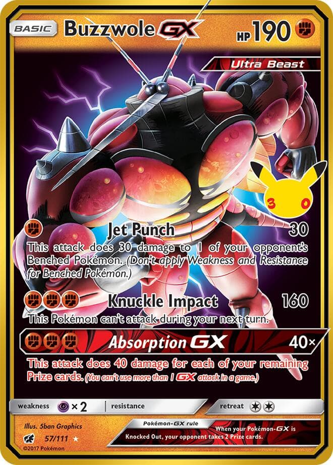Buzzwole GX — изображение карты