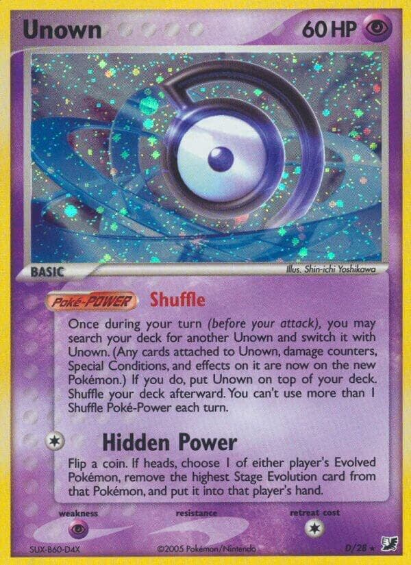 Unown (D) — изображение карты