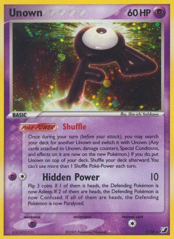 Unown (F) — изображение карты