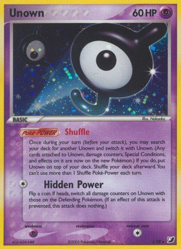 Unown (J) — изображение карты