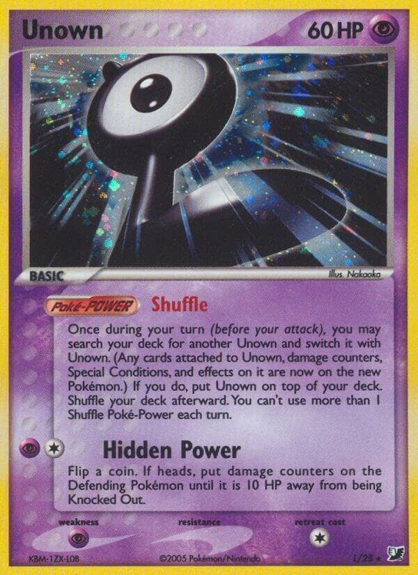 Unown (L) — изображение карты