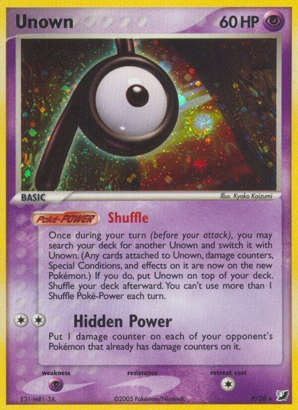 Unown (P) — изображение карты