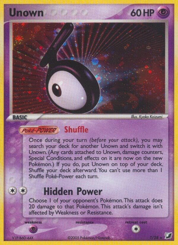 Unown (T) — изображение карты