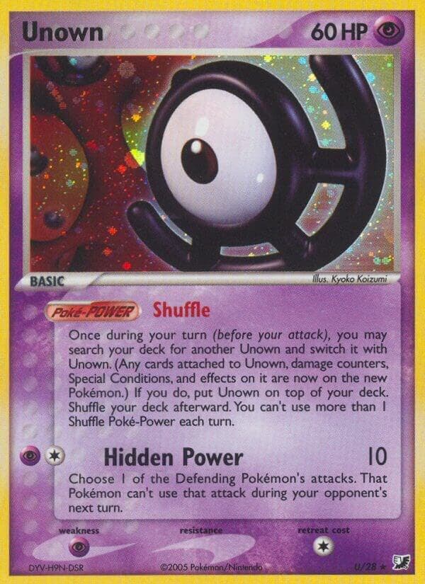 Unown (U) — изображение карты